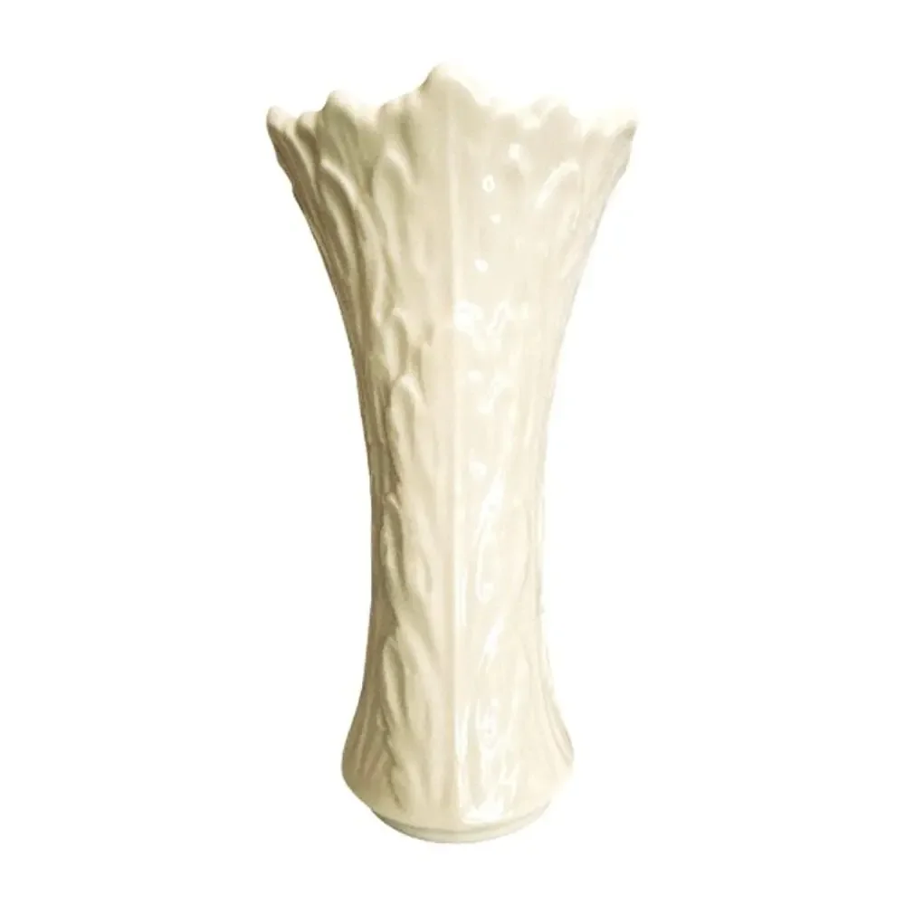 Lenox Woodland Acanthus Leaf Ivory Porcelain Vase